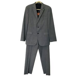 Tommy Hilfiger Gray Check 2-Piece Suit Jacket & Pants for Men Classic Fit Sz L40